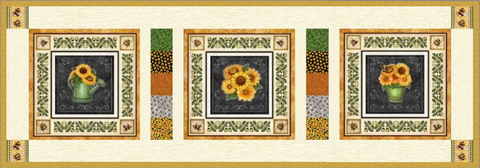Sunflower Table Runner- June Stash Box