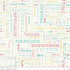 My Happy Place - Home Decorator Fabric - Text Cloud - per yard - Lori Holt for Riley Blake designs - 57/58" wide - HD11213