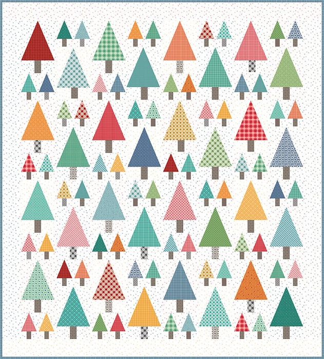 Plaid Pines Sew Along Quilt Kit- Lori Holt - BEE PLAIDS fabrics - Riley Blake - Options for backing!