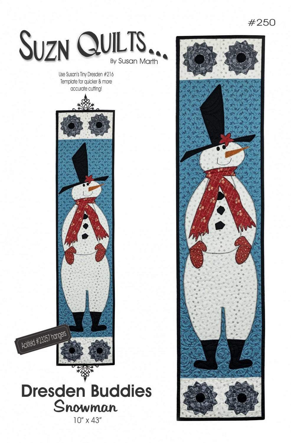 Dresden Buddies Snowmen - wall hanging or block of the month pattern ...