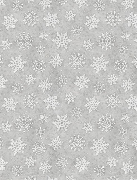 grey christmas fabric
