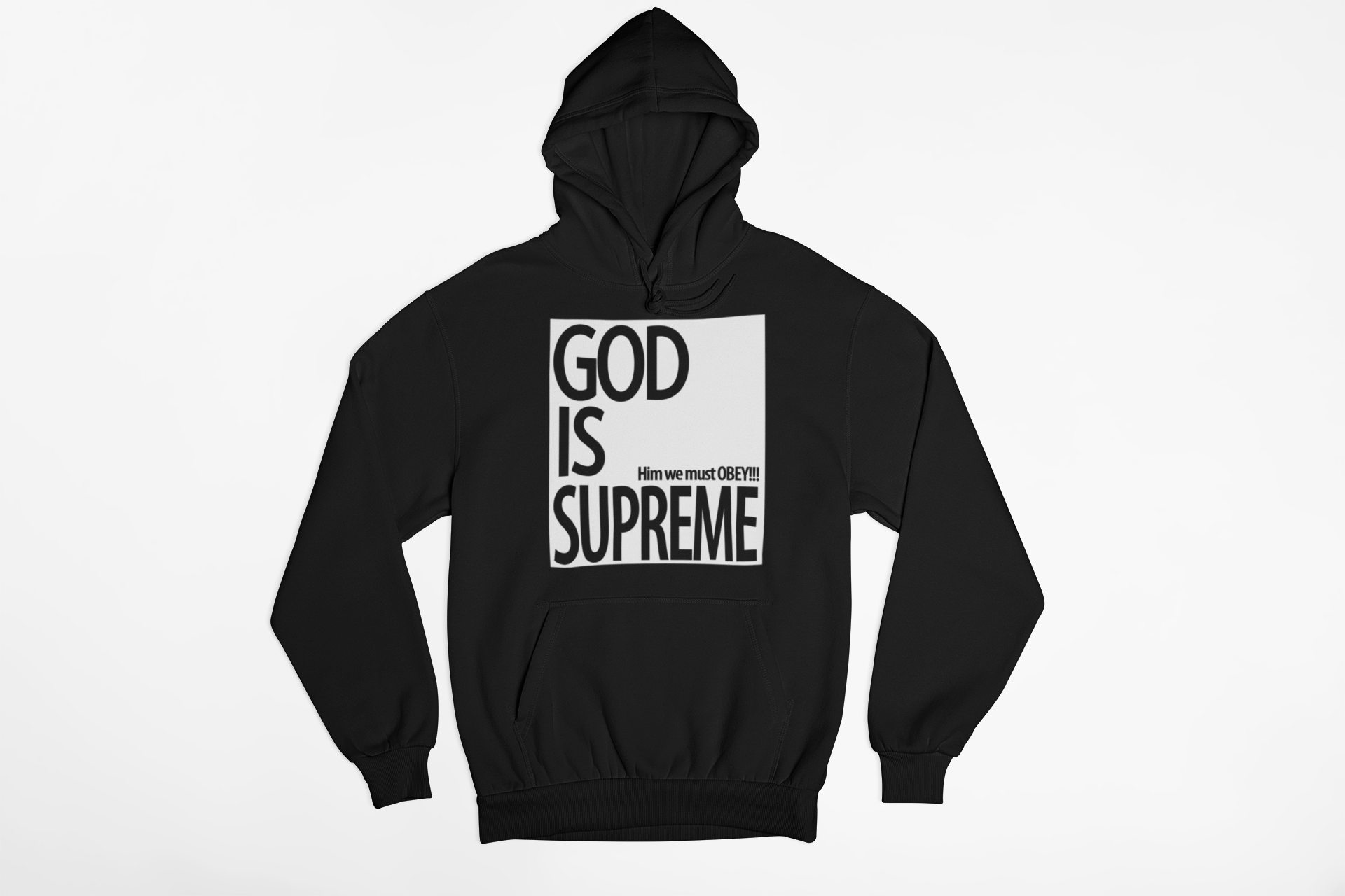 supreme god hoodie