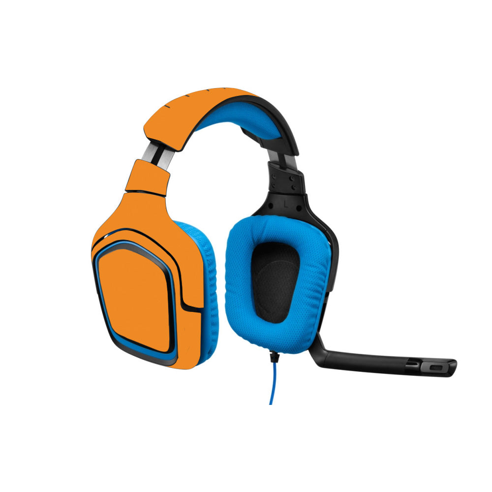 Solid Orange Skin Logitech Headset — MightySkins