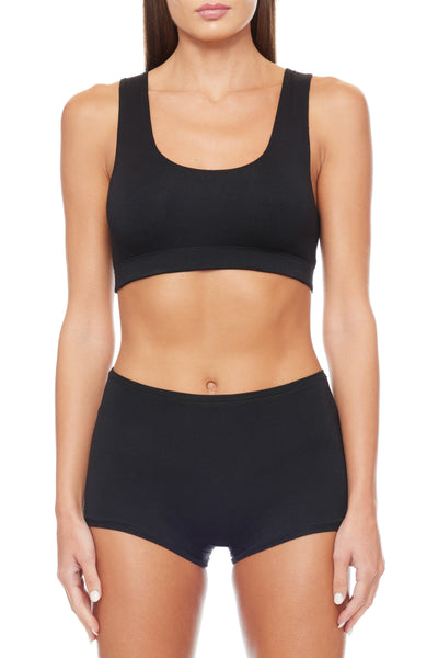 Soft Jersey Sports Bra Cream