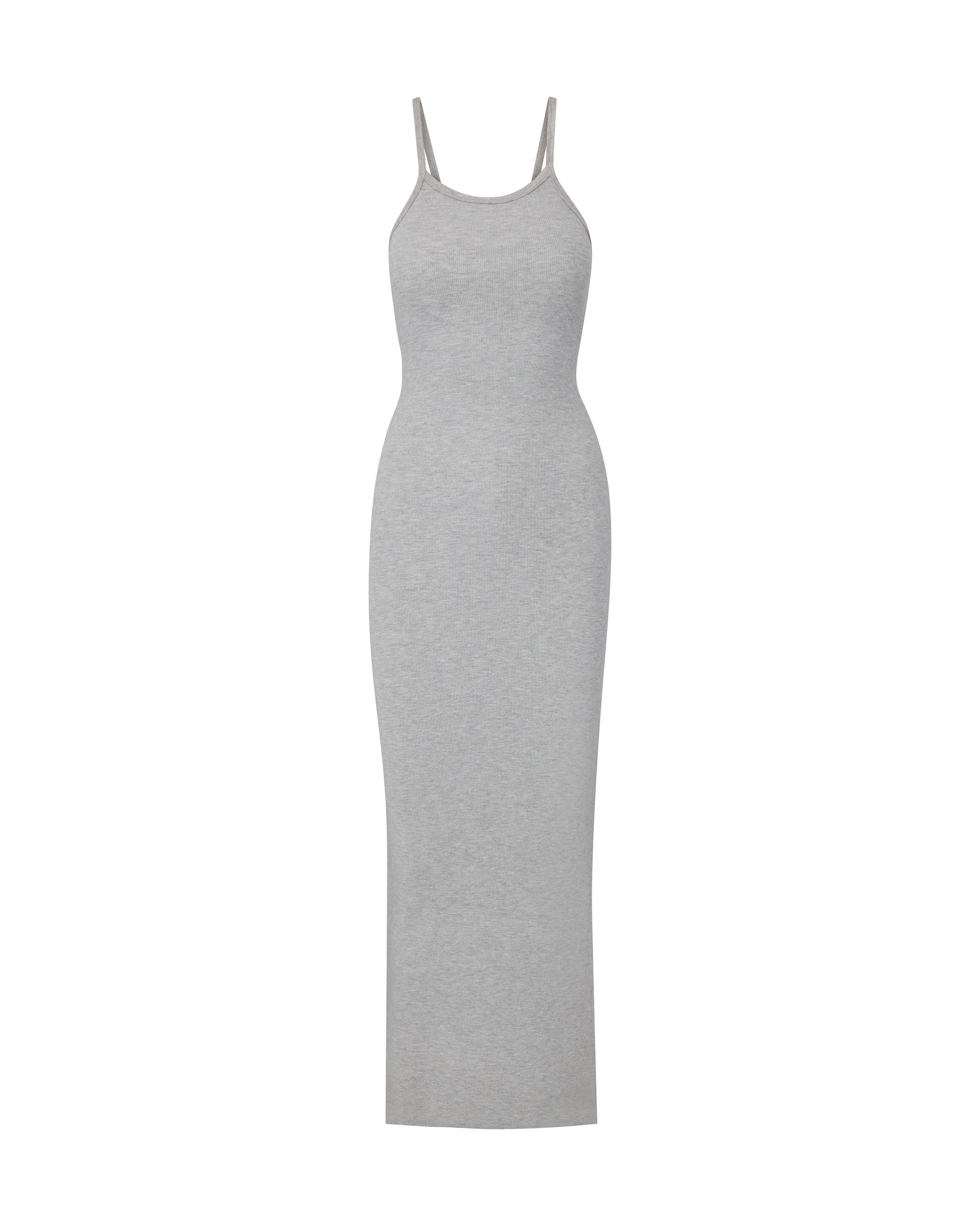 Tank Dress Maxi Heather Grey | ÉTERNE