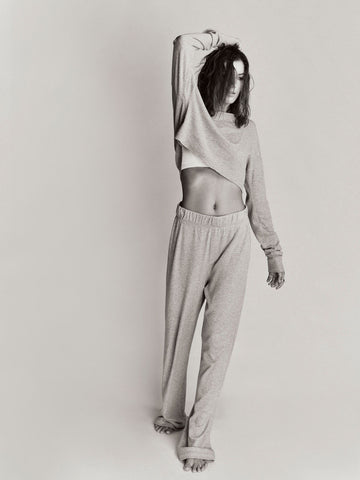 THERMAL LOUNGE PANT HEATHER GREY Bottoms Eterne 