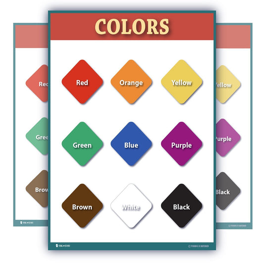 Colors Charts for Kids and Classroom - Your Home Teacher