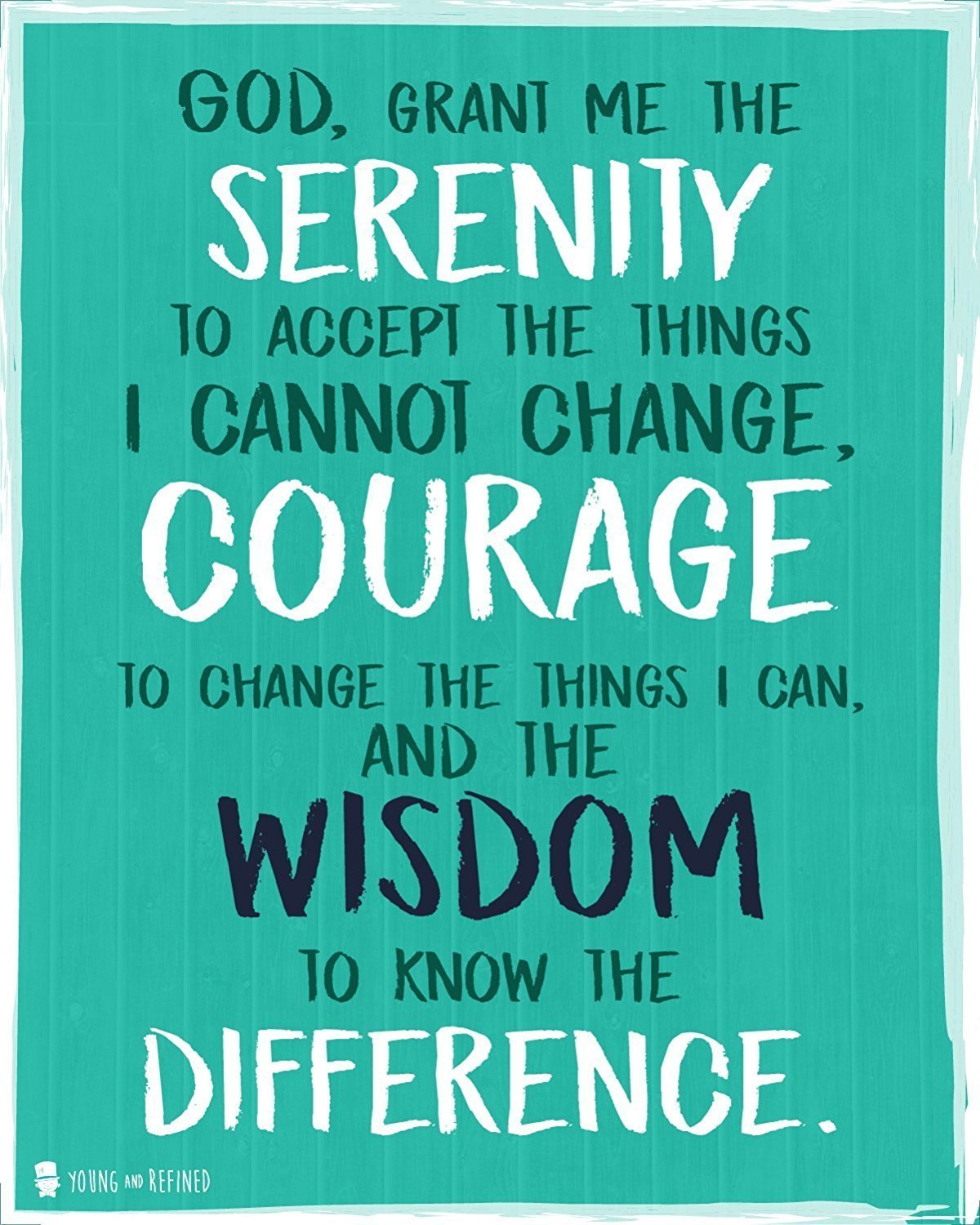 Serenity Prayer Wall Art Perfect For Decorating Kitchens Homes Bathrooms Bedrooms Hallways Aqua