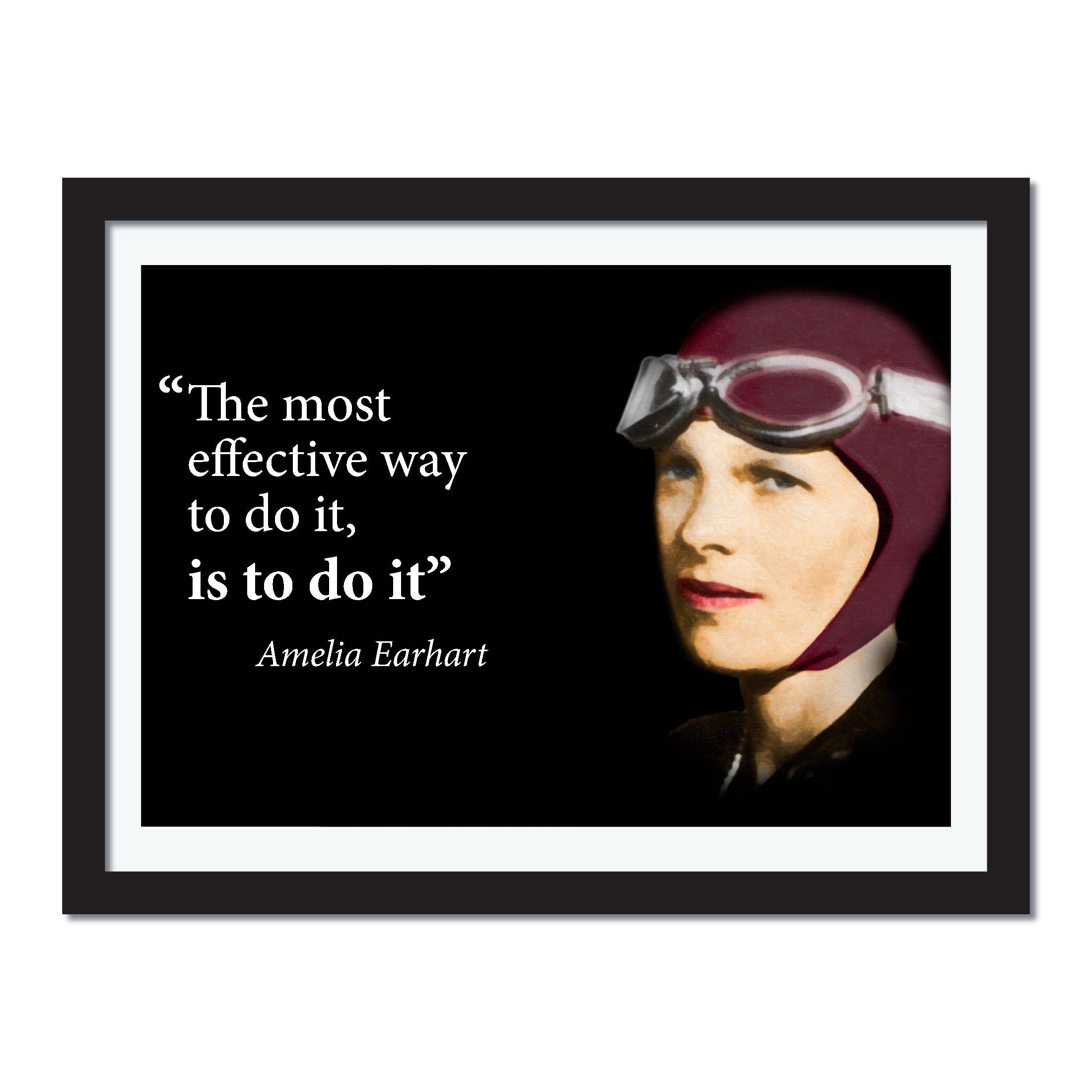 Amelia Earhart Inspirational Women Poster Quote - Young N Refined