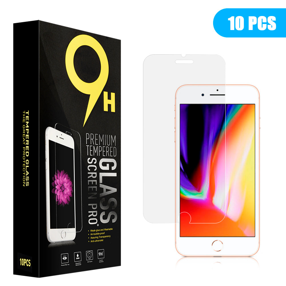 10PCS Tempered Glass Full Cover Screen Protector For iPhone 6 6S 7 8 iPhone X