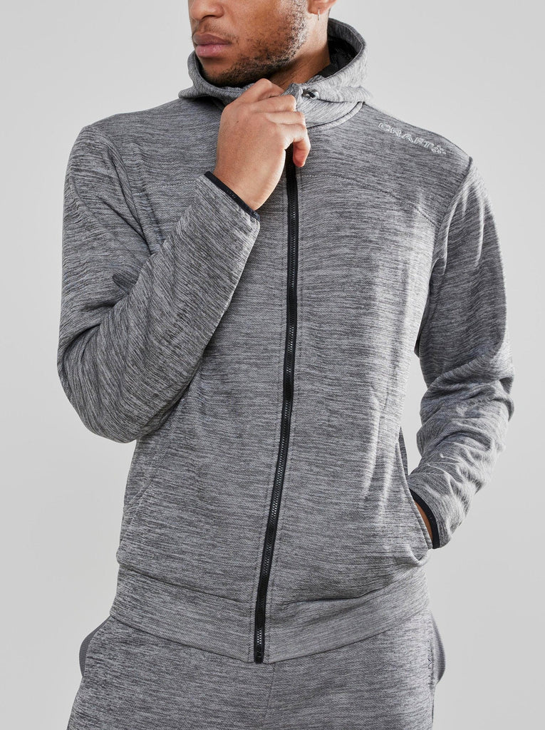 Men's Leisure Full Zip Hoodie by Craft Sportswear US