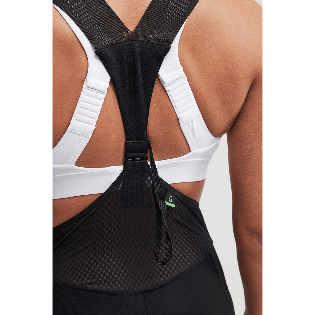 halterneck bib shorts