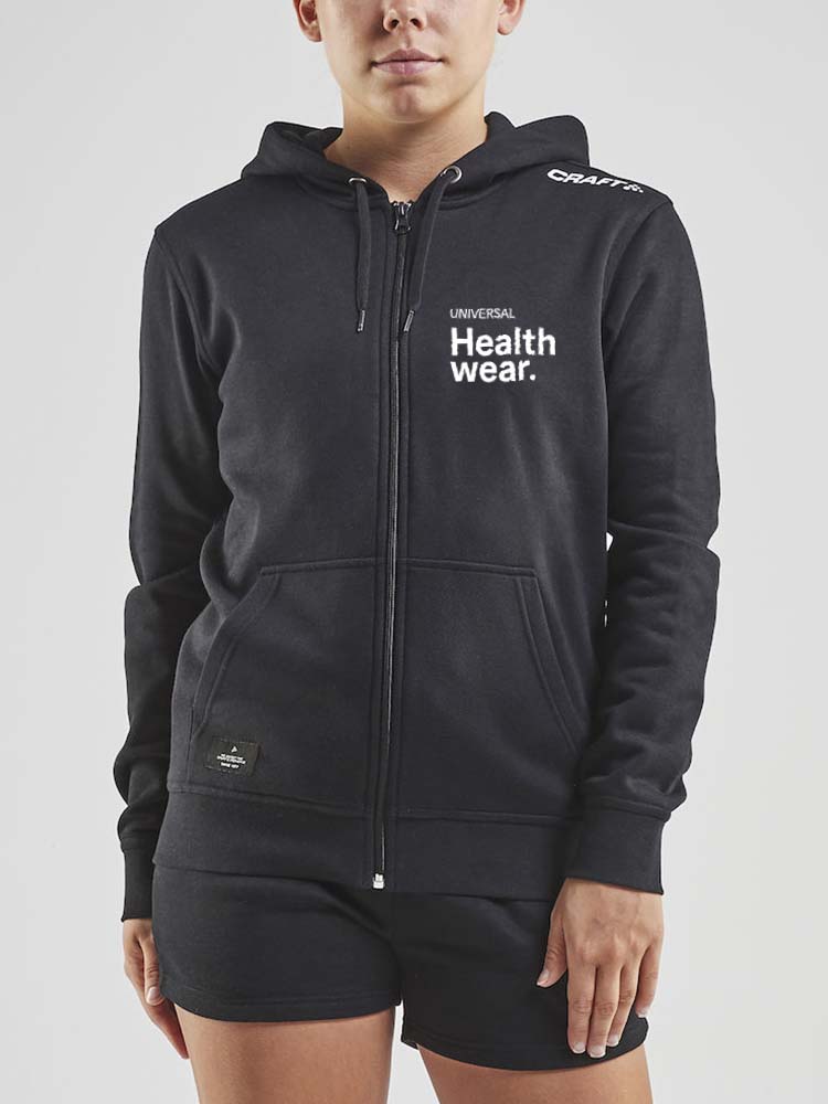 WOMENS UNIVERSAL HEALTHWEAR FULL ZIP HOODY