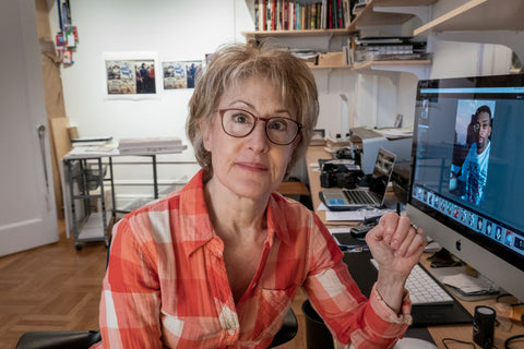 Barbara Alper in her home studio