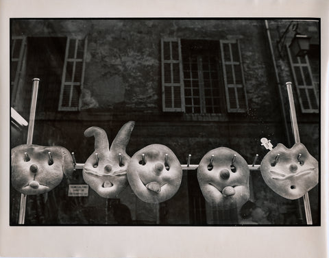 French Bread Faces, 1980, by Barbara Alper