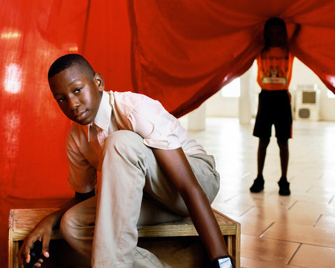 "Jahlique, 12, Charlestown Primary School", 2020, from the series Uniform, by Kacey Jeffers