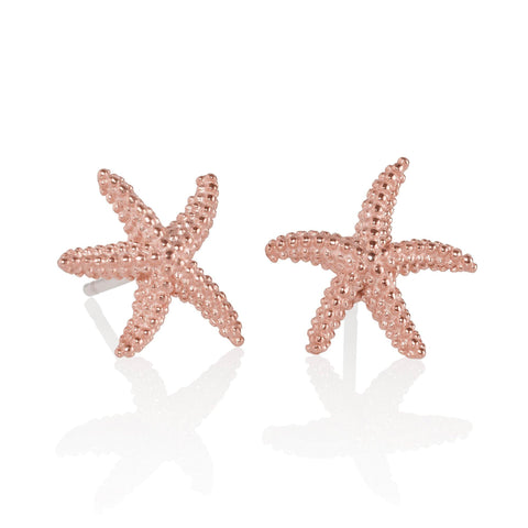 Susan Shaw Gold Starfish Pearl Studs