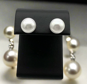 Sizeable Pearl Stud Earrings - Wilcox Jewelers
