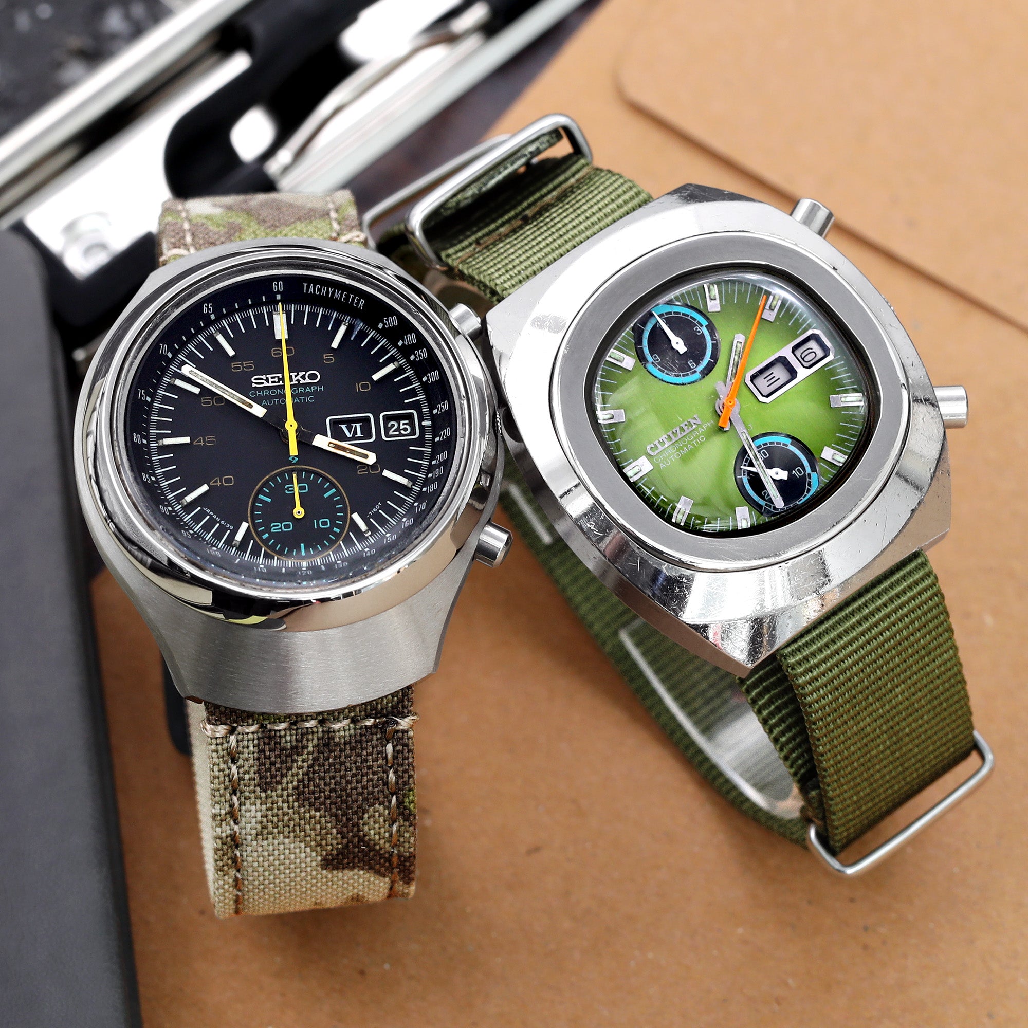 Affordable Vintage Chronograph Watches : Citizen 8110 and Seiko 6139 H |  Strapcode