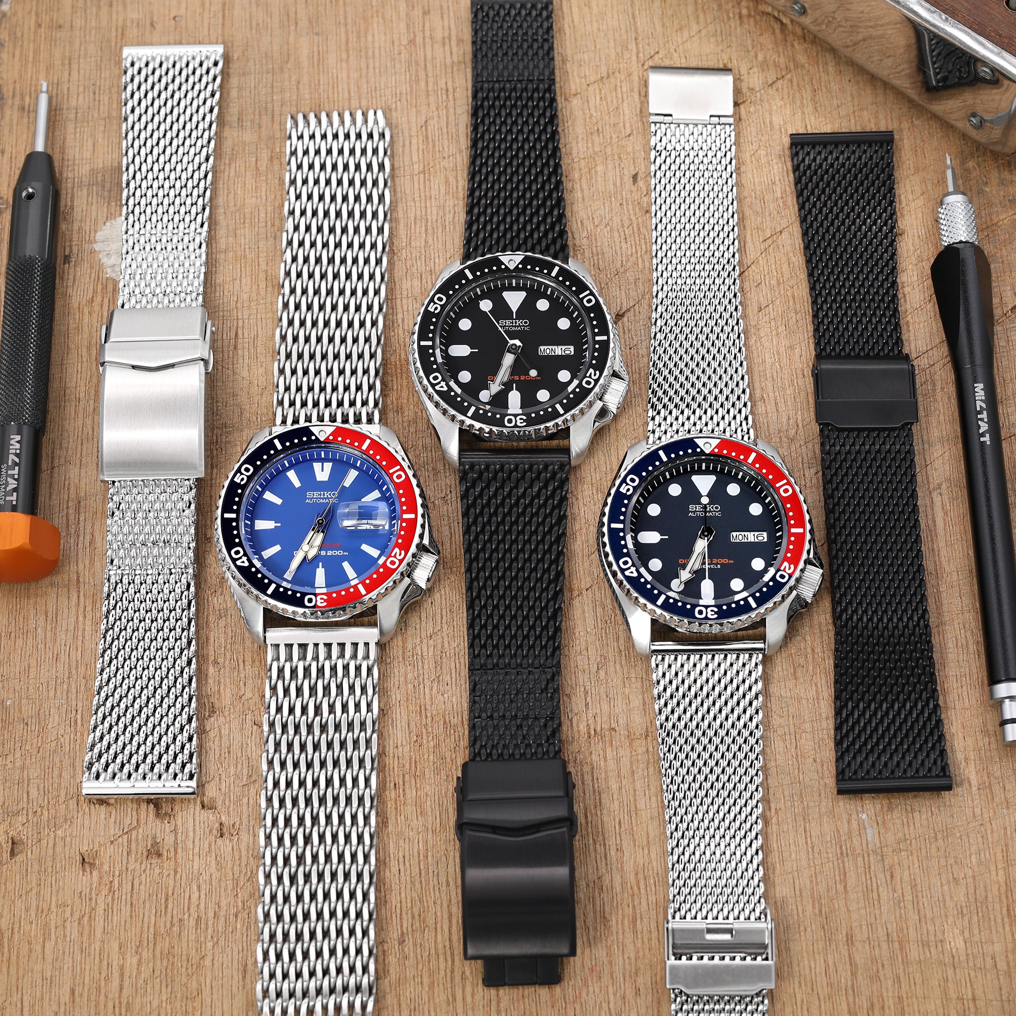 Top 45+ imagen seiko mesh band