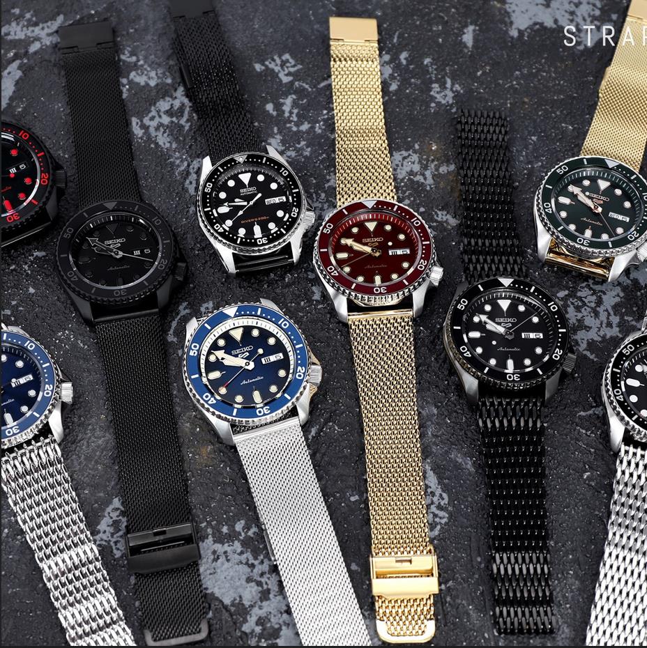 Mesh and Match with Seiko SKX 007 & New Seiko 5 Sports Models! | Strapcode