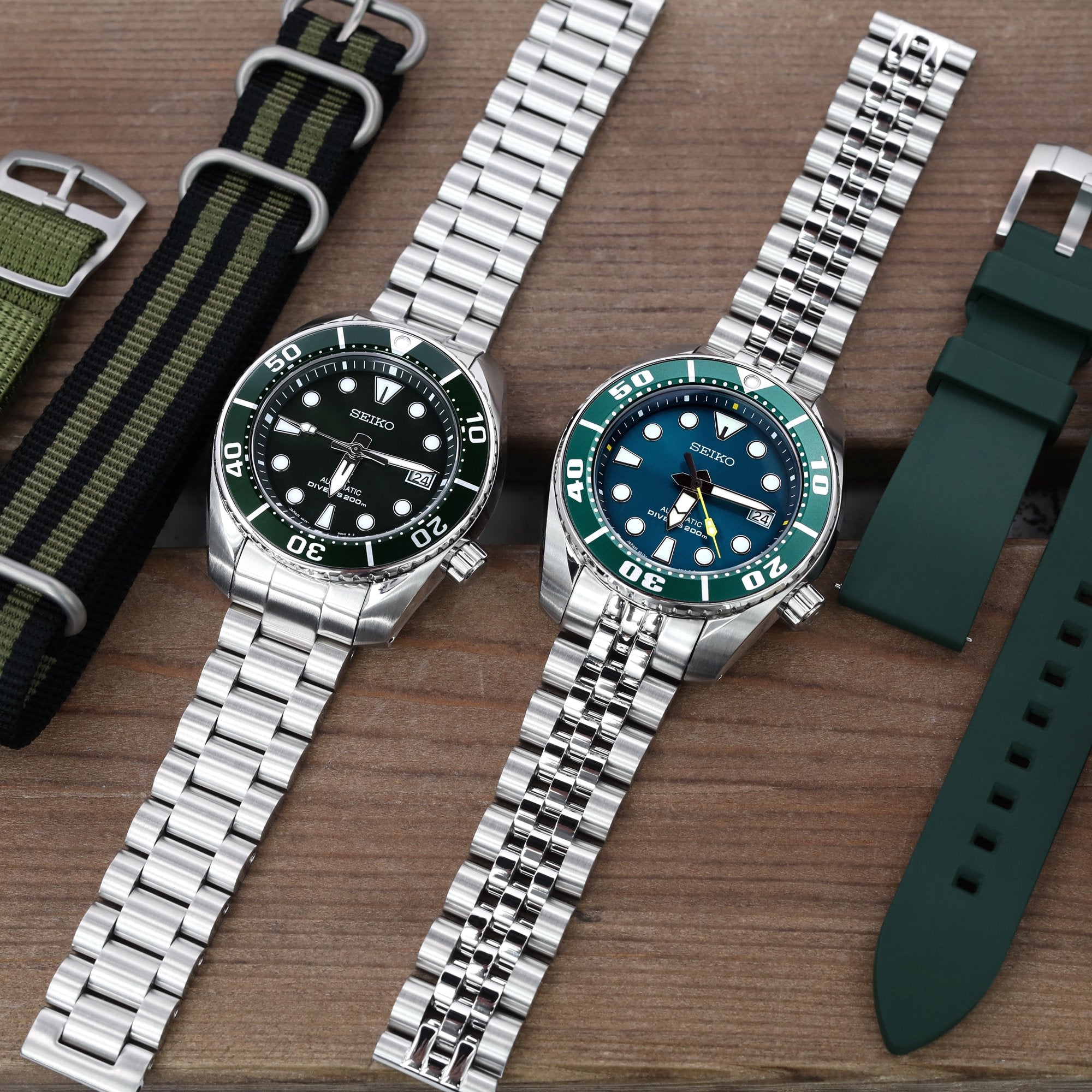 The Old SZSC004 & New SPB103J1 Seiko Green 