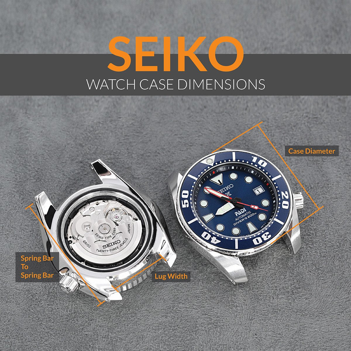 Seiko Watch Cases Dimension– Strapcode