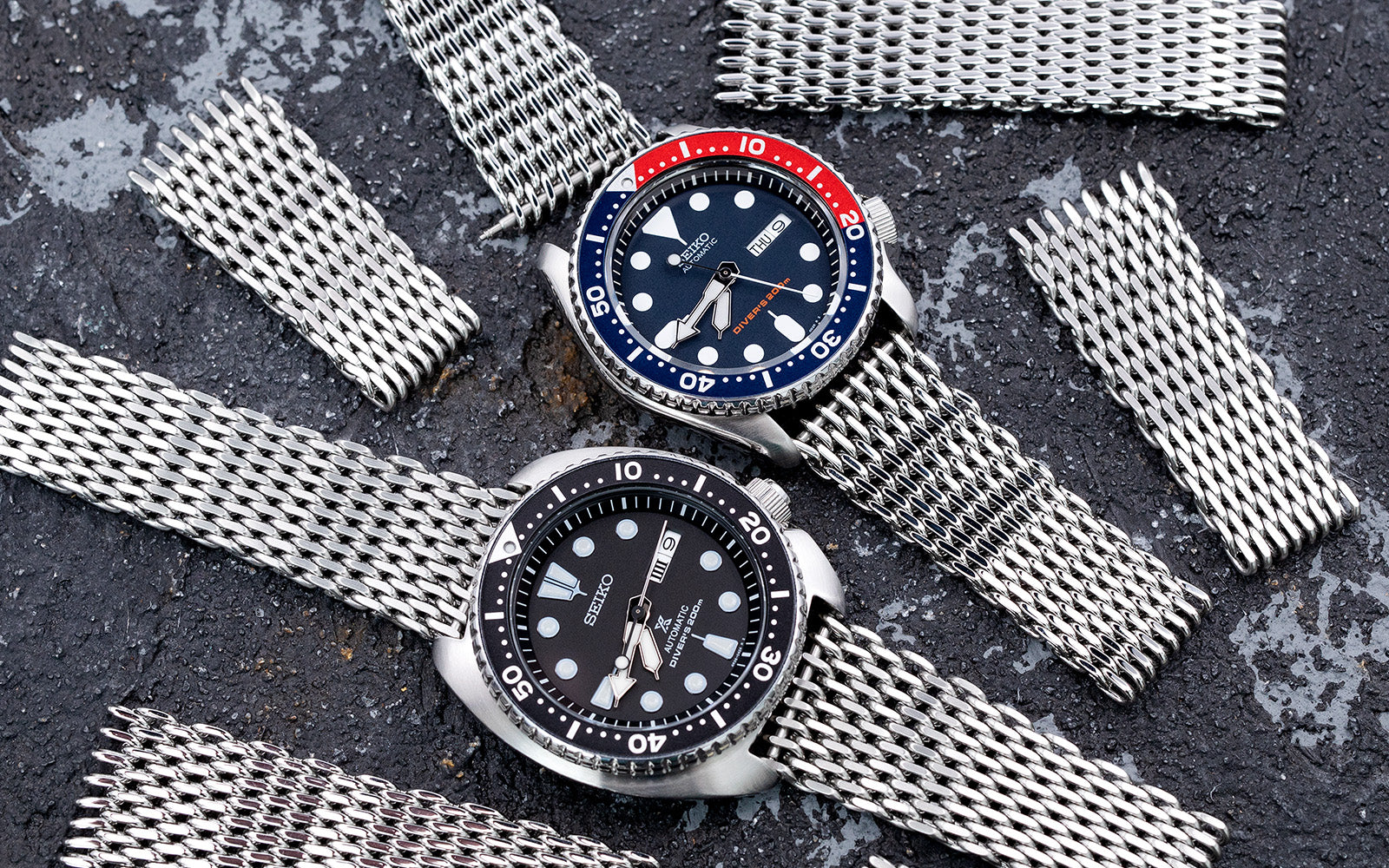 Top 66+ imagen seiko shark mesh