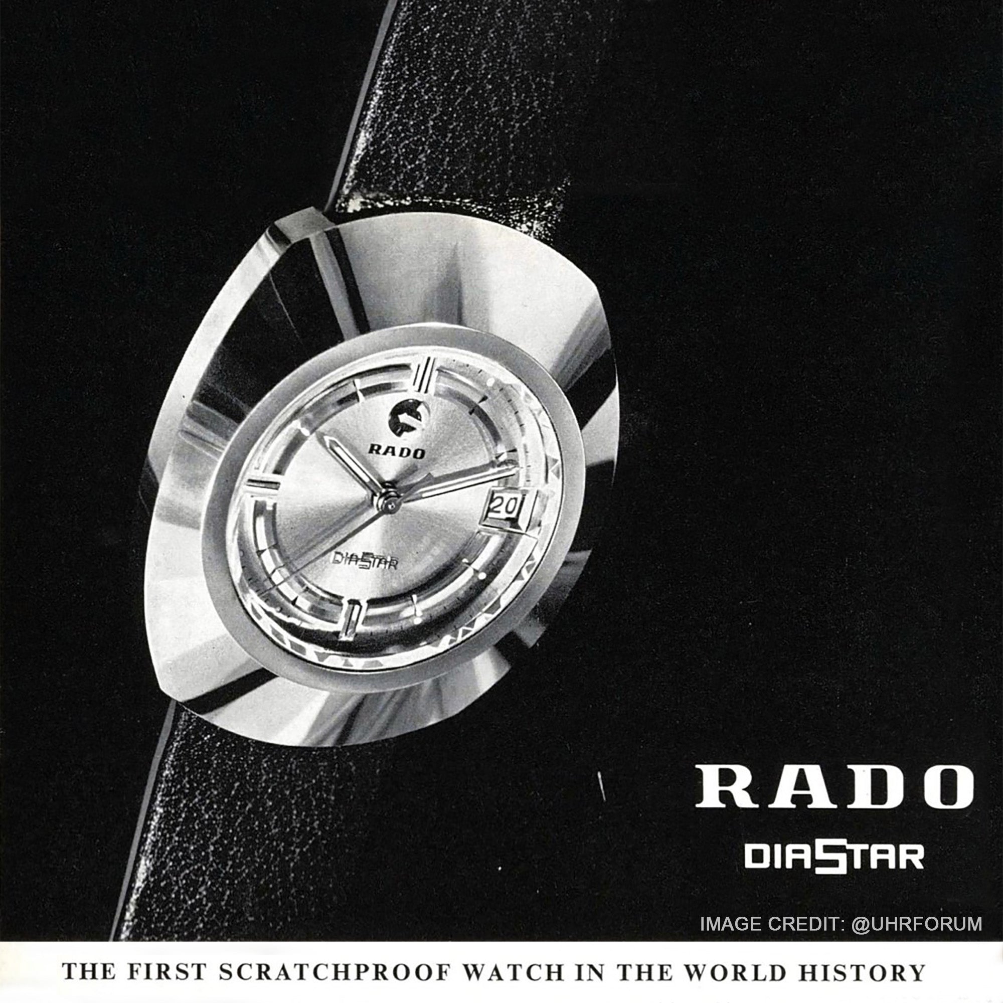1960 Rado advertised DiaStar as the first scratch-proof watch in world history