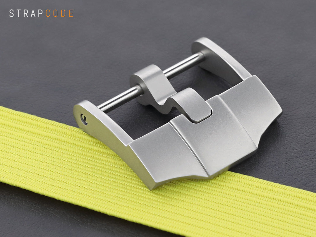 Sporty watch Buckle for Leather watch band by Strapcode