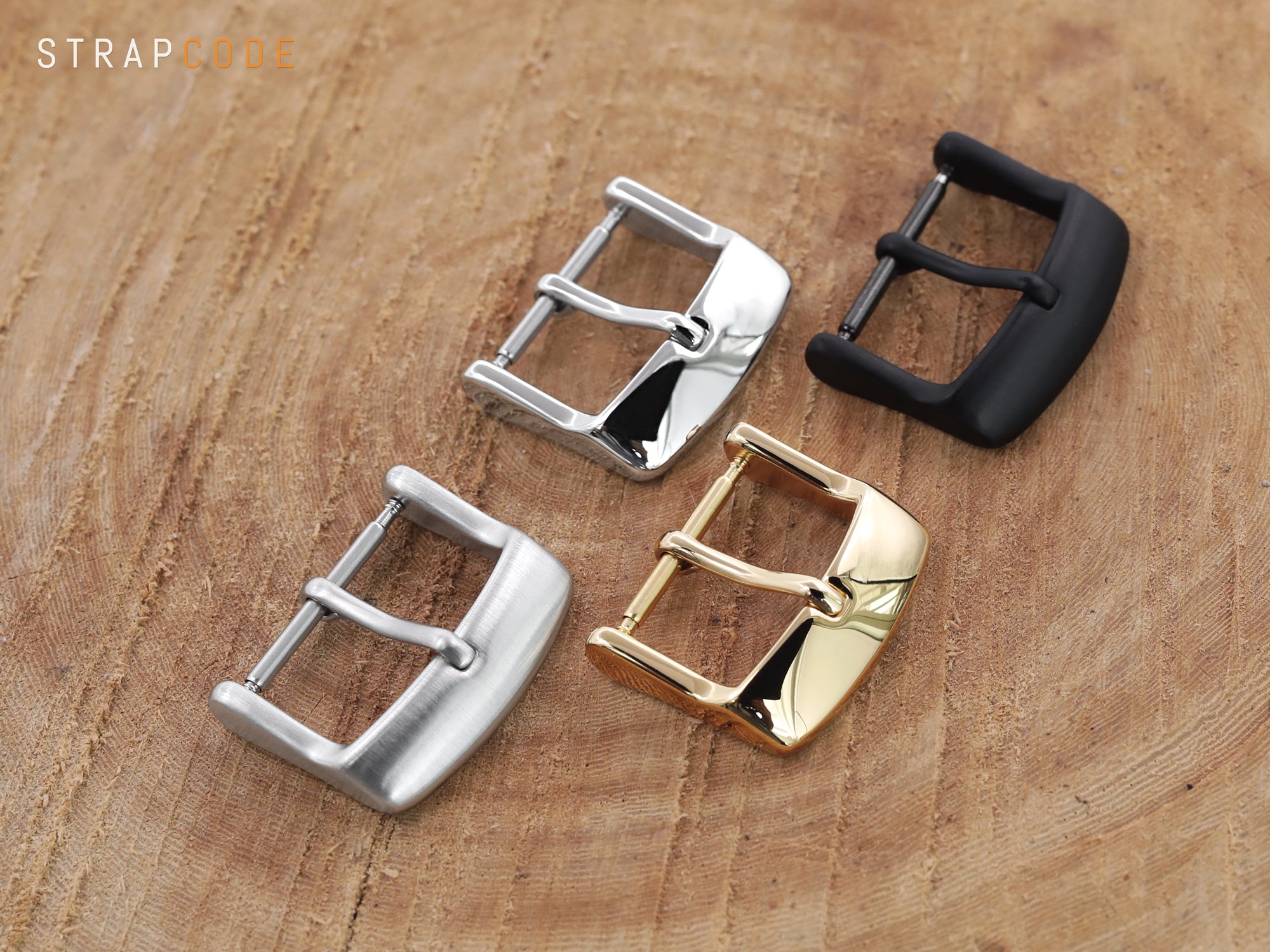 Sporty / Classy watch Buckle for Rubber / Nylon watch band by Strapcode