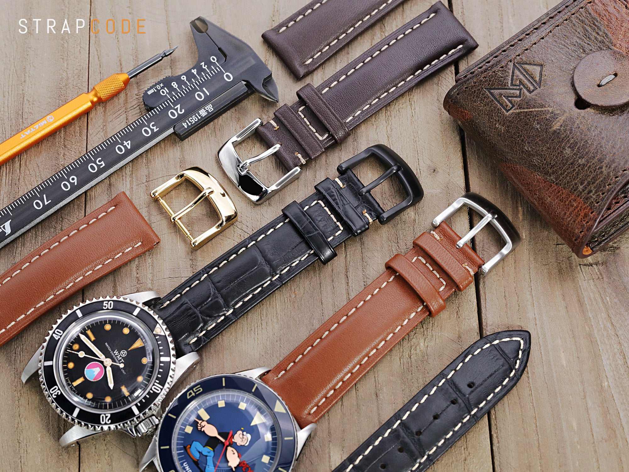 Sporty / Classy watch Buckle for Rubber / Nylon watch band by Strapcode