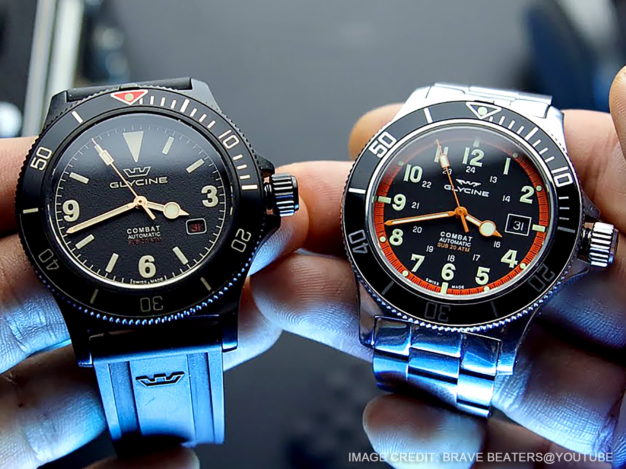 Two Glycine Combat SUB, left GL0269 and right GL0249