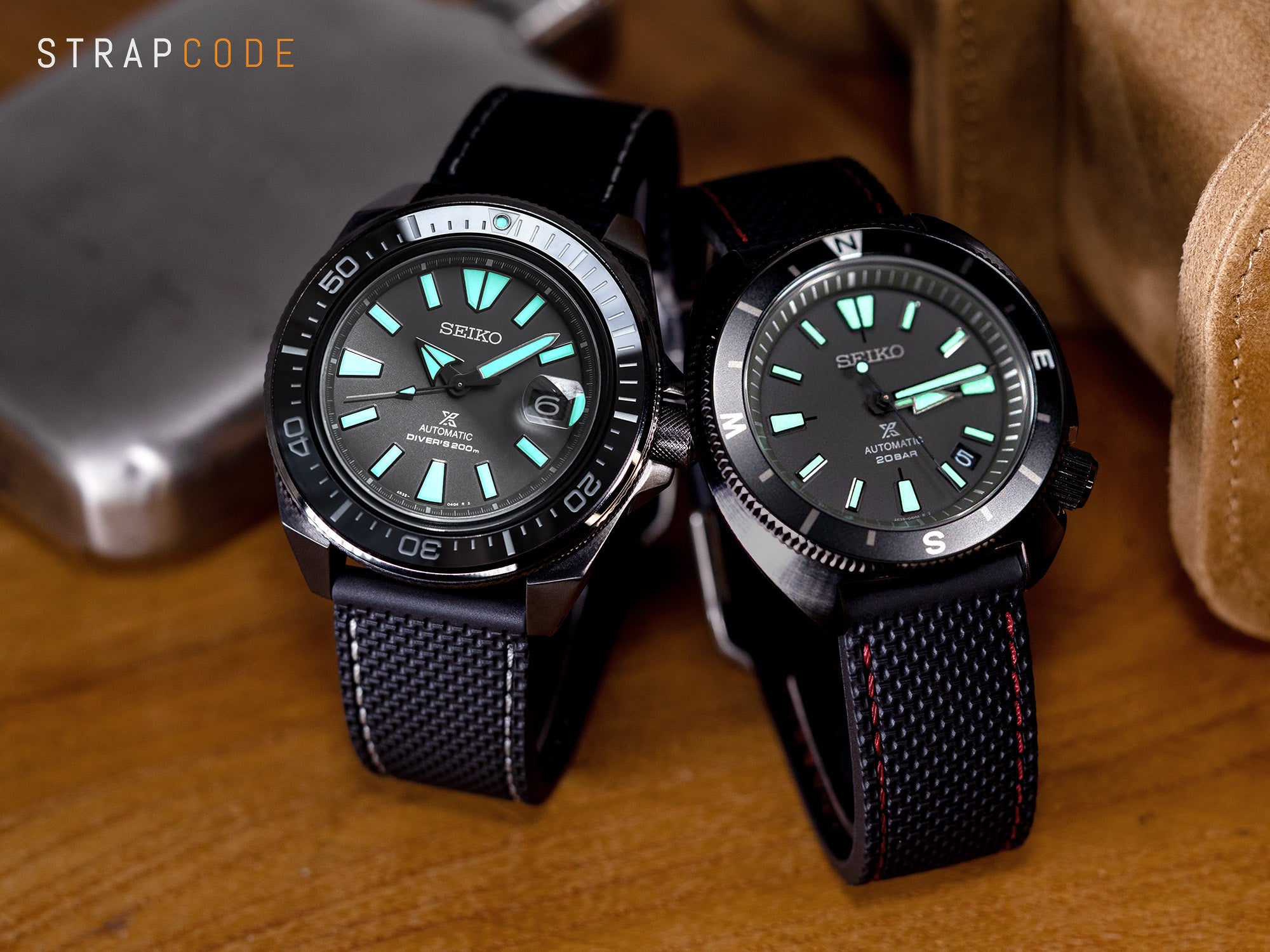A Bit Of Lume, Green & Black - The Seiko Night Vision Limited Edition–  Strapcode