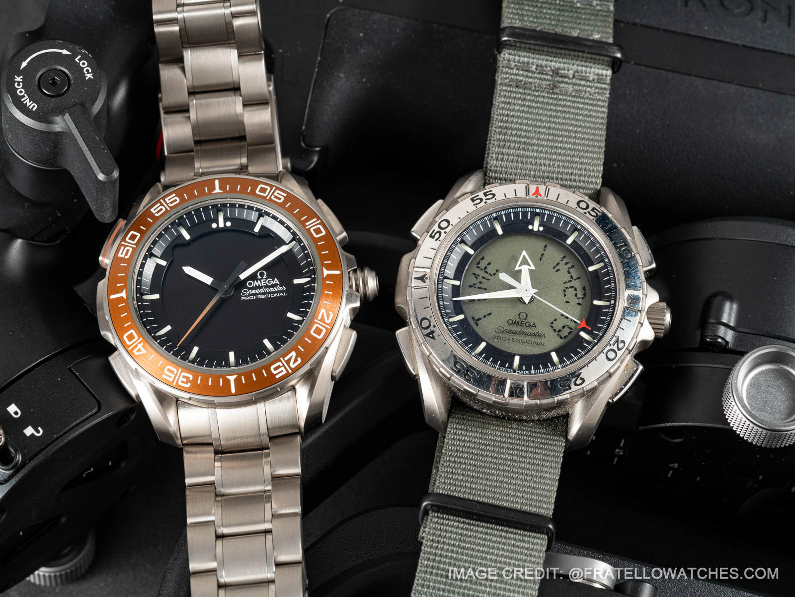 Omega Speedmaster X 33 Marstimer compare the first Omega X 33 in 1998