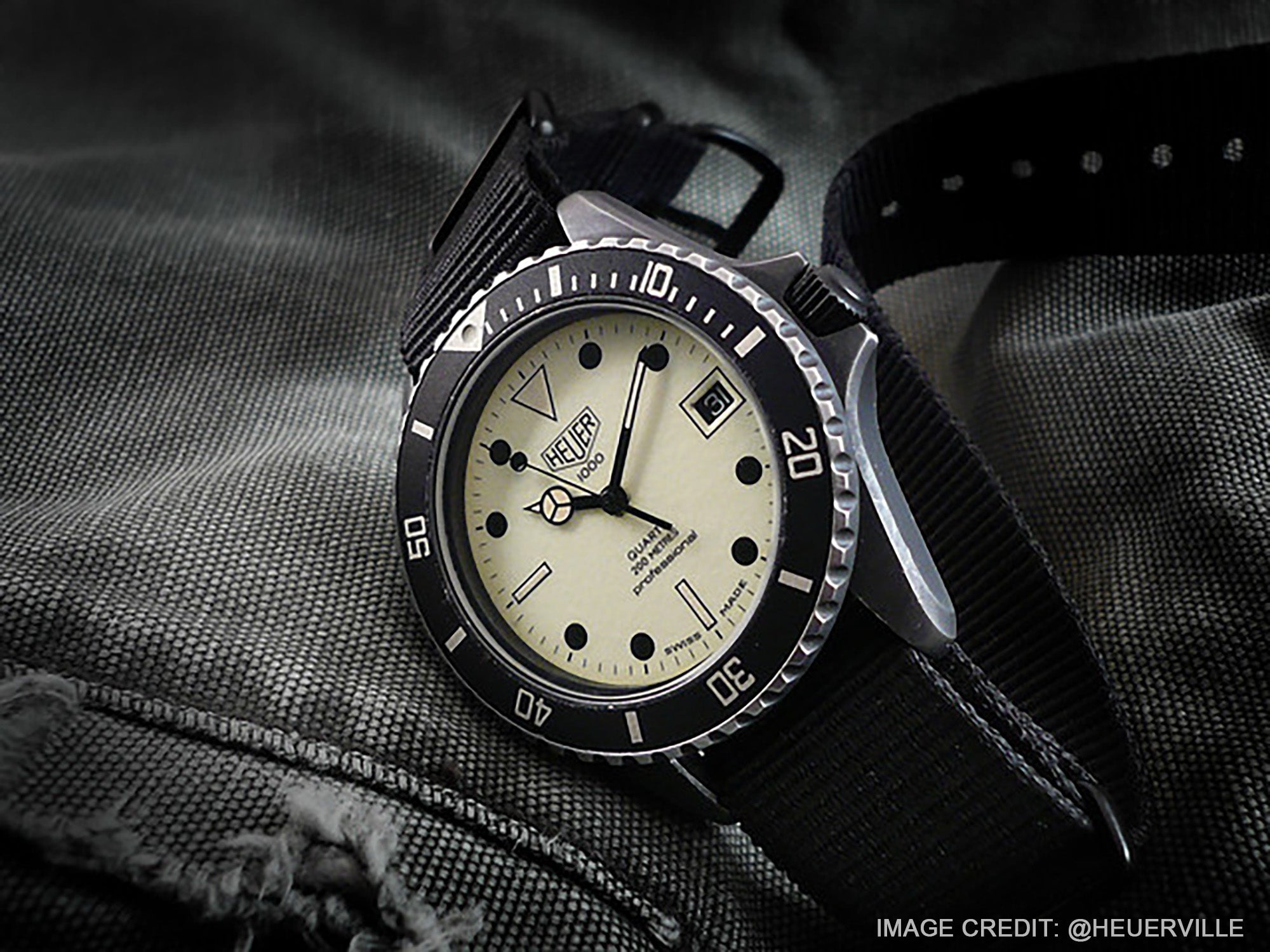 TAG Heuer Professional Night Diver Ref. 980.031 worn by Timothy Dalton