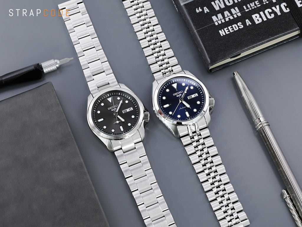 New Seiko 5 Sports SRPF 40mm Diver Bezel Less Watches | Strapcode