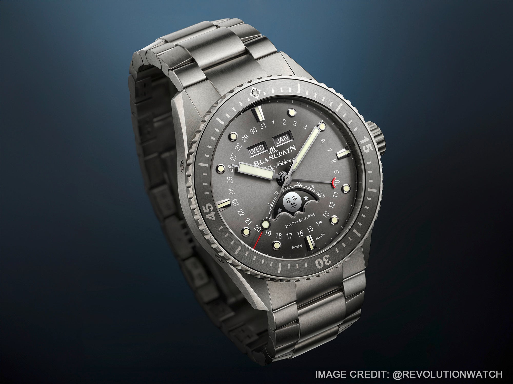 Blancpain Fifty Fathoms Bathyscaphe Quantième Complet Phases De Lune