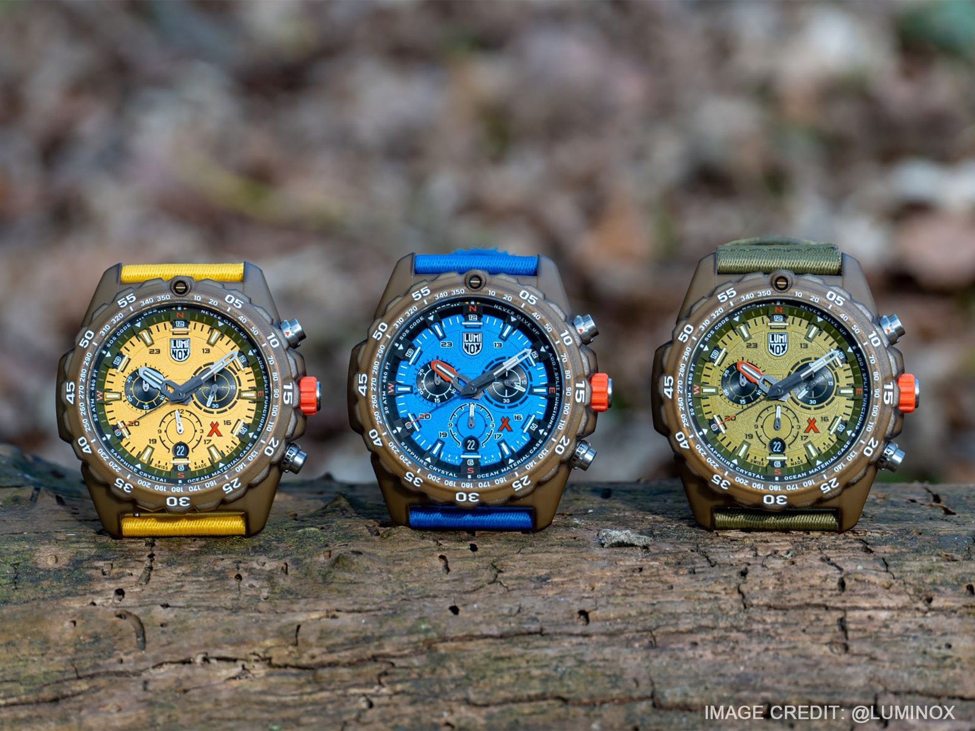 Luminox Bear Grylls Survival Master series make use of a new upcycle plastic material