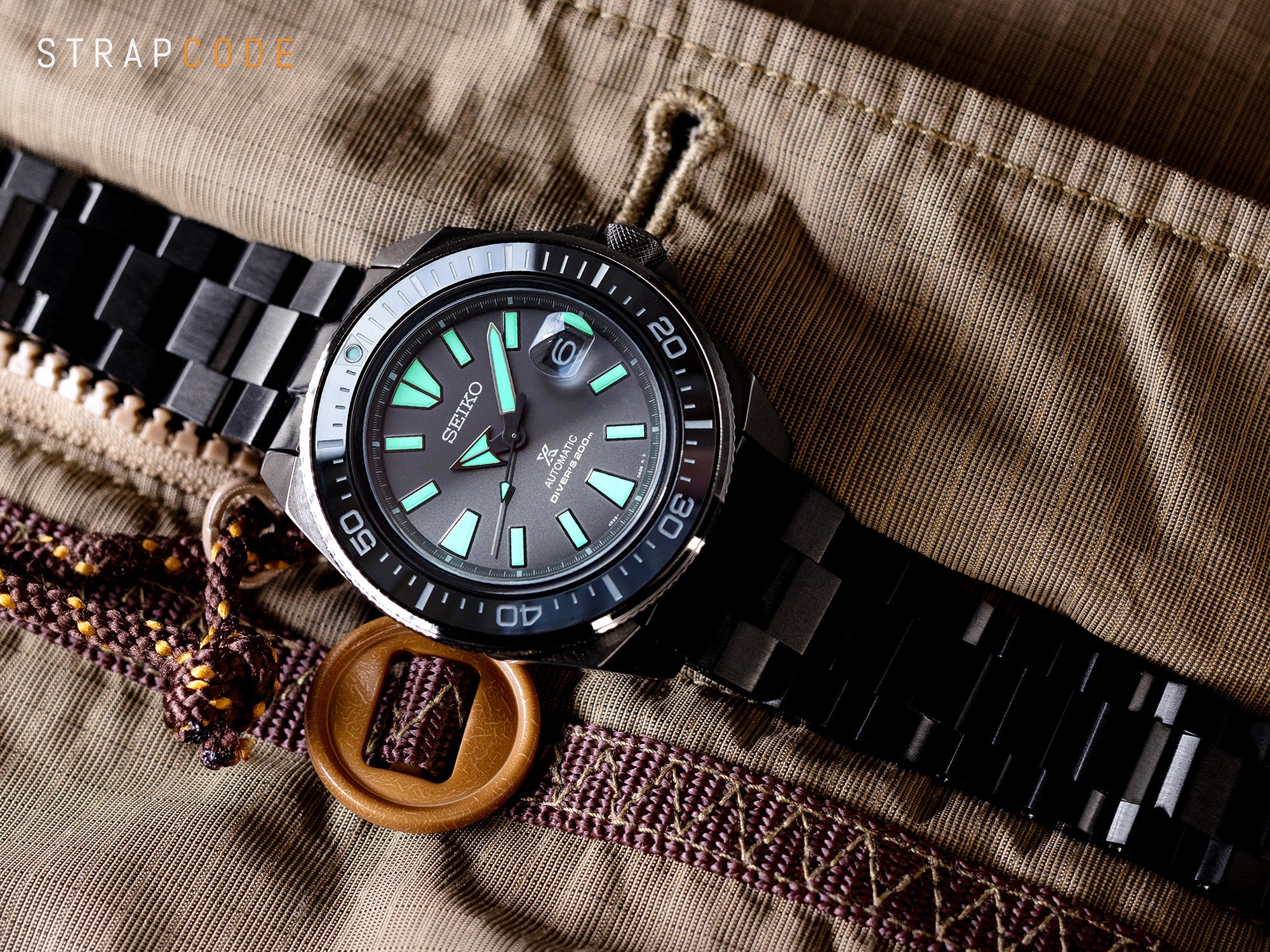 A Bit Of Lume, Green & Black - The Seiko Night Vision Limited Edition–  Strapcode