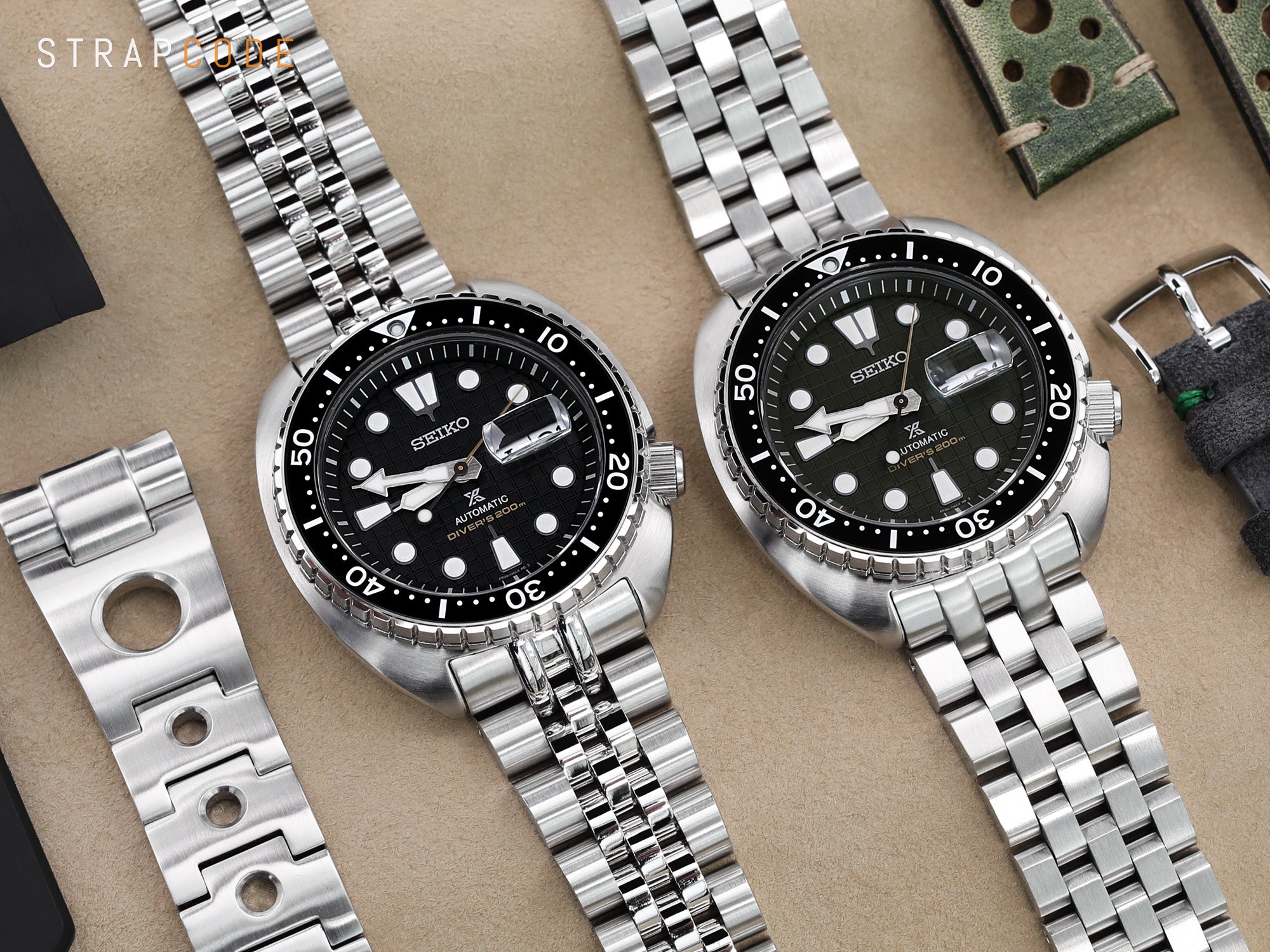 MiLTAT Super 3D Oyster steel band for Seiko Mini Turtle