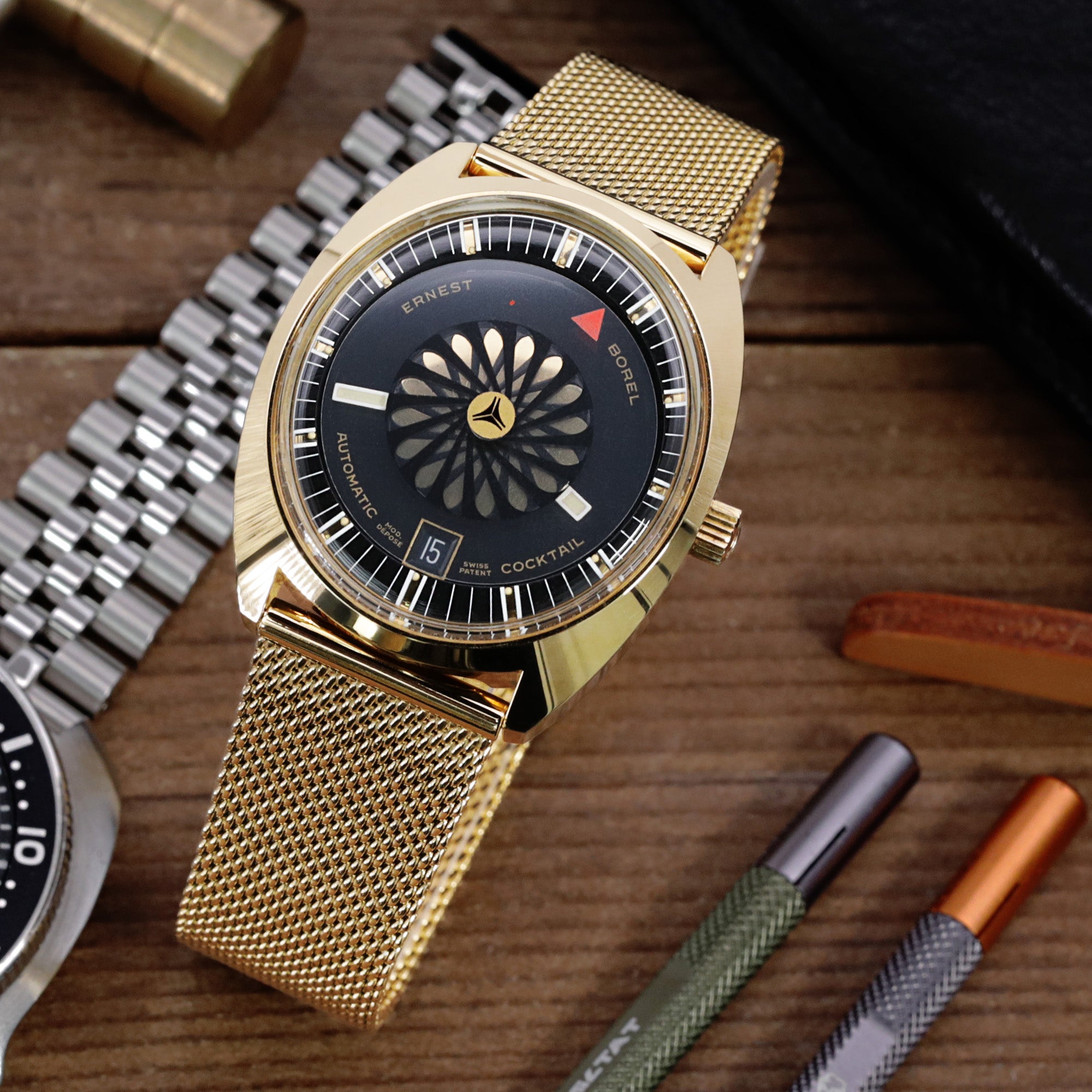 The Gold Mesh watch band by Strapcode