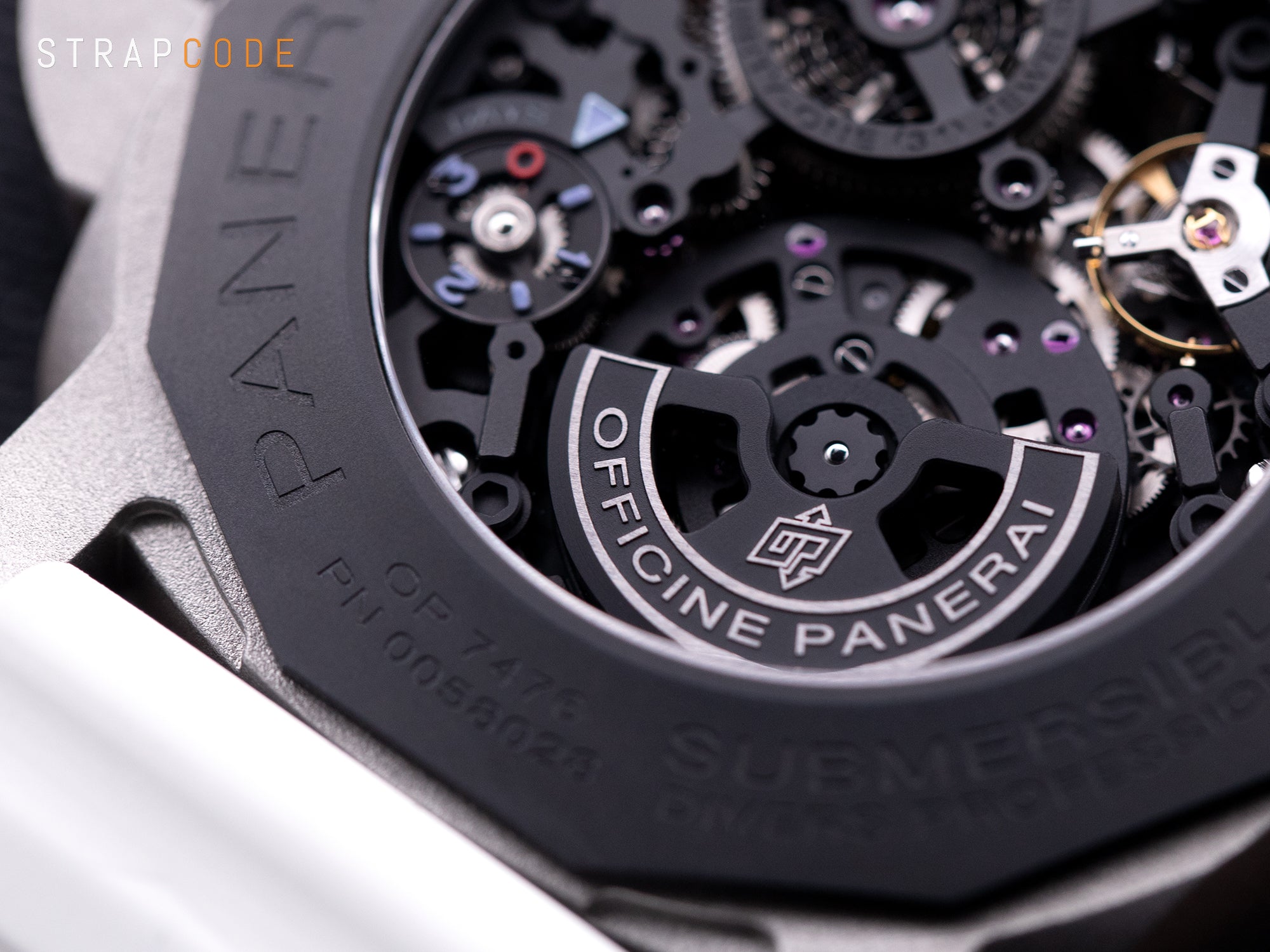 Panerai Submersible S Brabus The one-piece off-centered oscillating motor