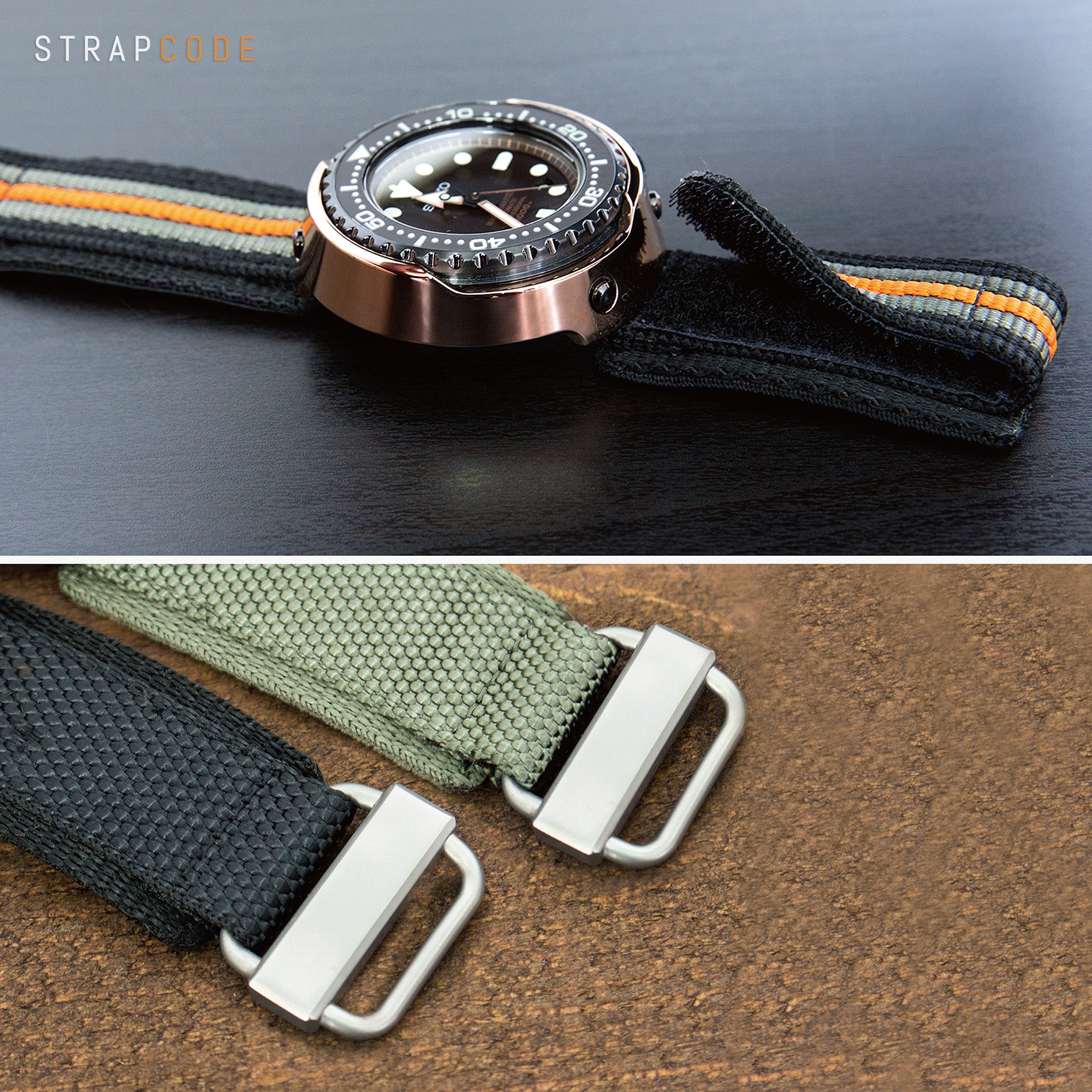 The hassle-free fastening with Hook N' Loop watch bands, by Strapcode Watch Bands