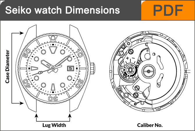 Seiko Divers Watch Size, Lug to Width & Dimensions | Strapcode