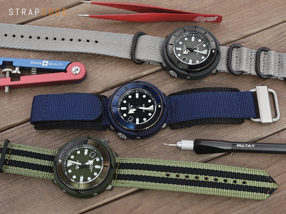 Kayak Fishing Watch-- Seiko SNE329 and Crown and Buckle Chevron Strap 