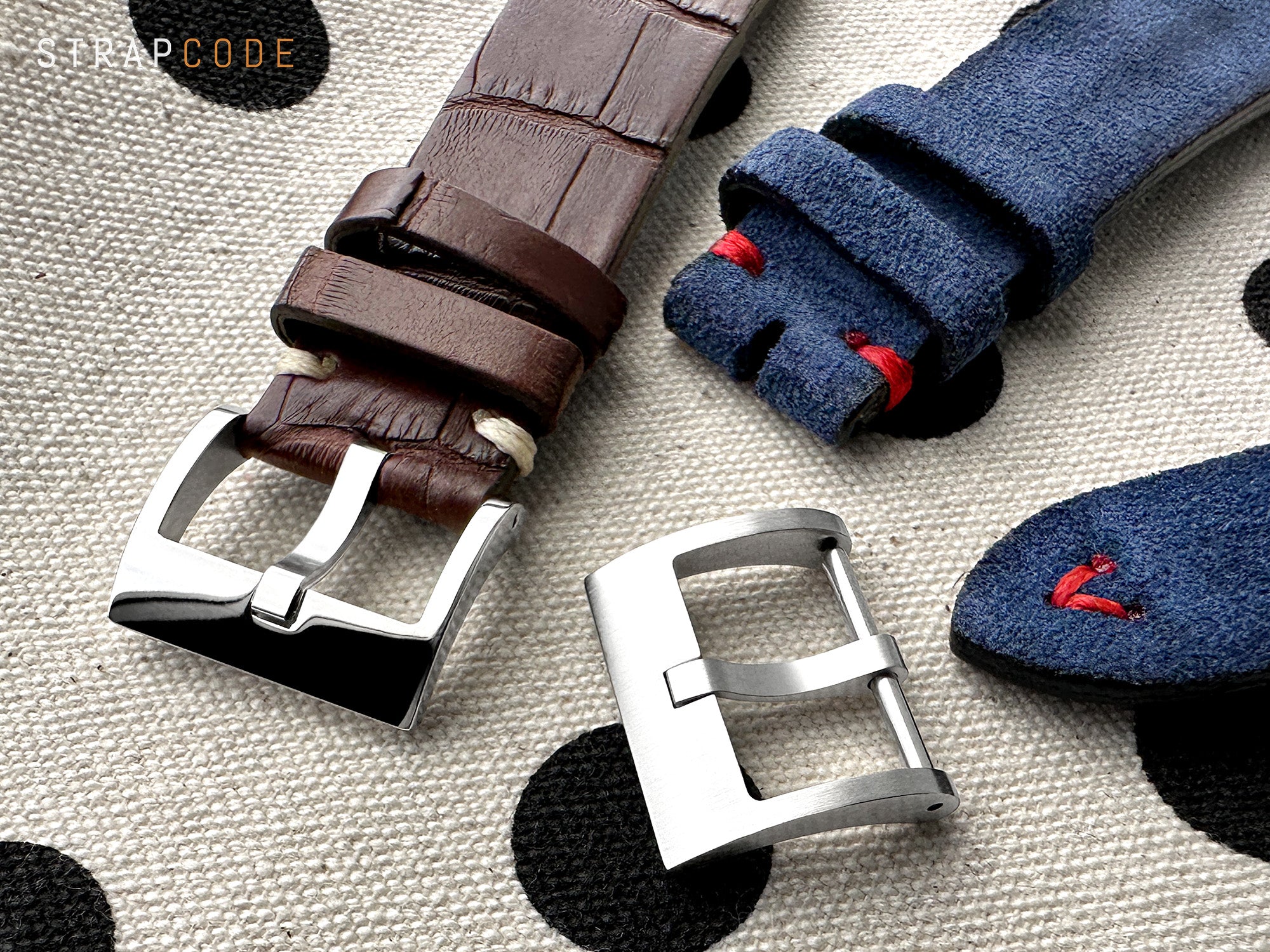 Casual / Military watch Buckle for Leather watch band by Strapcode