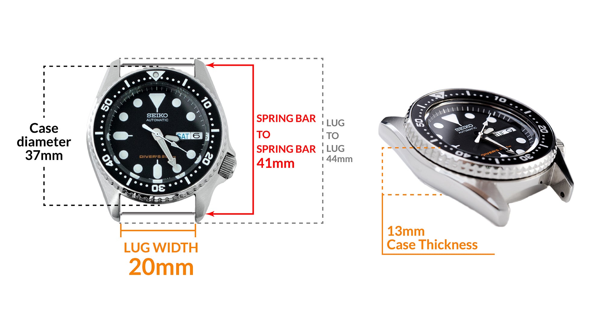 Total 61+ imagen seiko prospex lug width