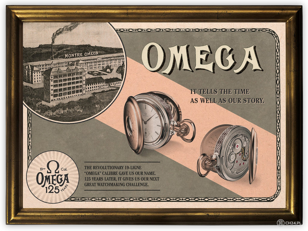 Omega’s pocket watch featuring its first caliber: the 19-ligne