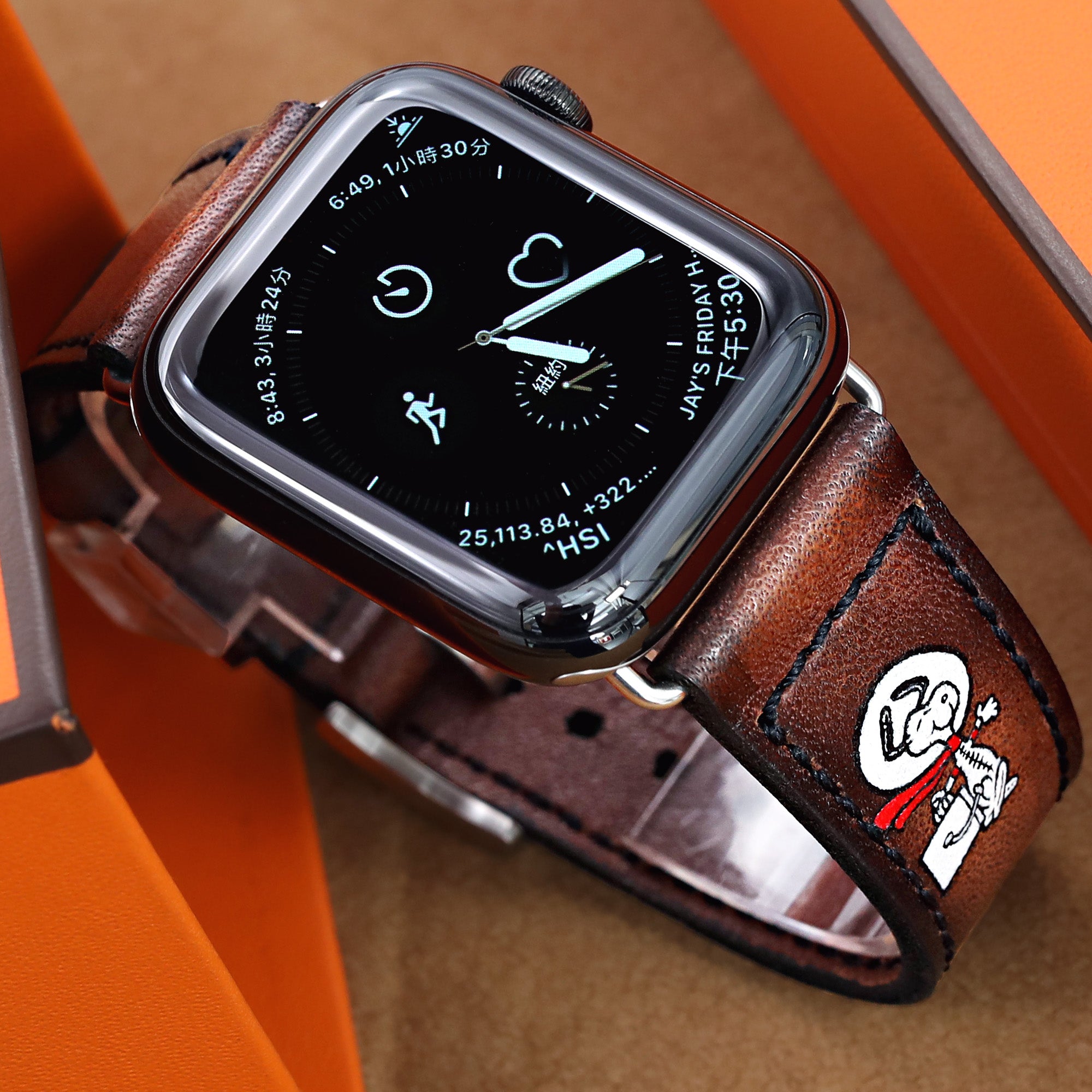 Custom Louis Vuitton (Brown Monogram) Apple Watch Band